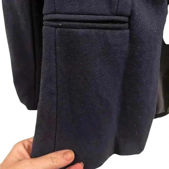 J Crew Going Out Blazer navy knit open front 2 - Picture 5 of 10